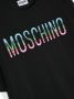 Moschino Kids T-shirt verfraaid met logo Zwart - Thumbnail 3