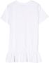 Moschino Kids T-shirtjurk met logoprint Wit - Thumbnail 2