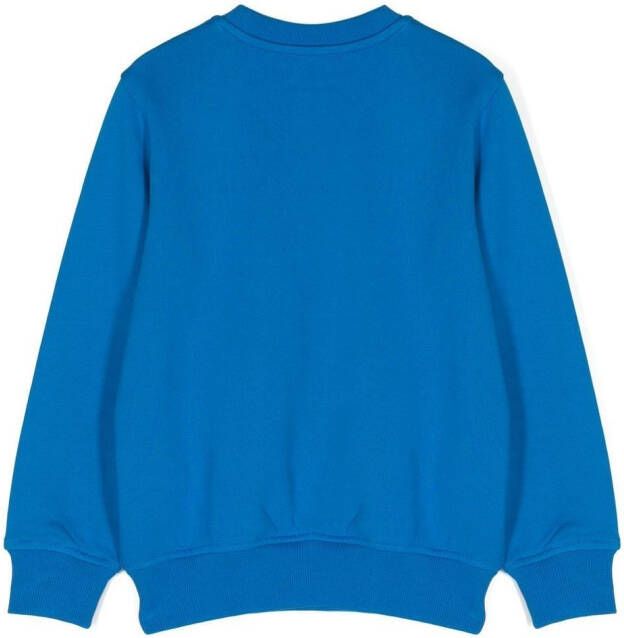 Moschino Kids Sweater met teddybeer print Blauw