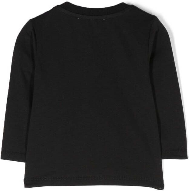 Moschino Kids Katoenen sweater Zwart