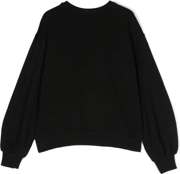 Moschino Kids Sweater met teddybeerprint Zwart