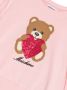 Moschino Kids T-shirt verfraaid met pailletten Roze - Thumbnail 3