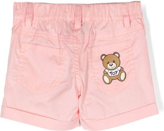 Moschino Kids Shorts met teddybeer Roze