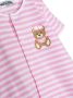 Moschino Kids Gestreept babypakje Roze - Thumbnail 3
