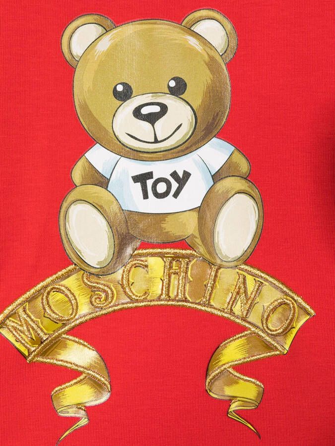 Moschino Kids Top met teddybeerprint Rood