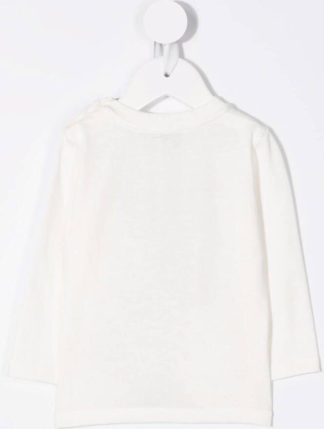 Moschino Kids Top met teddybeerprint Wit
