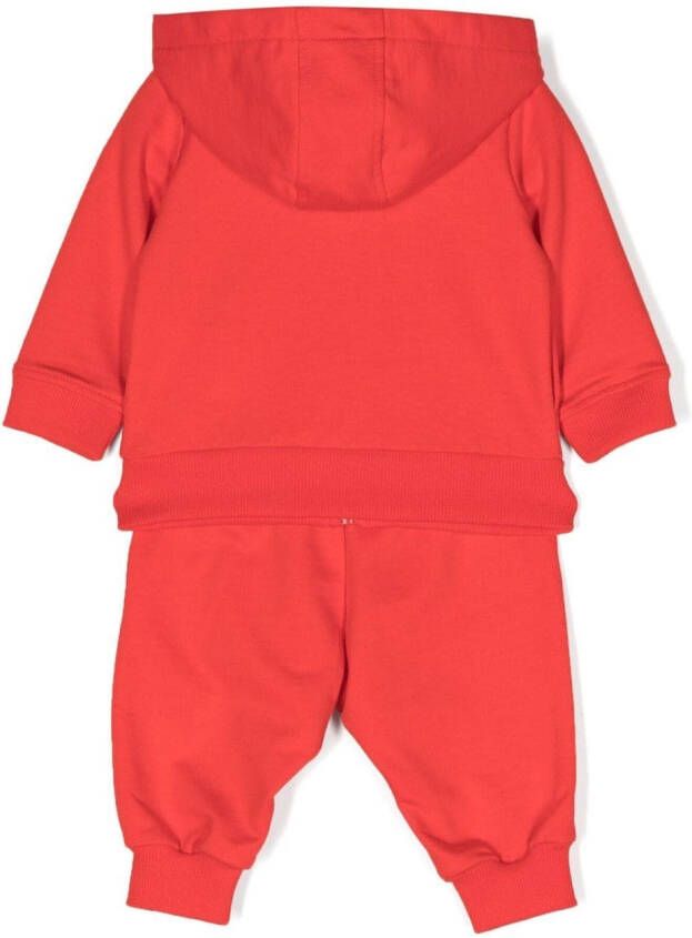 Moschino Kids Trainingspak met logo Rood