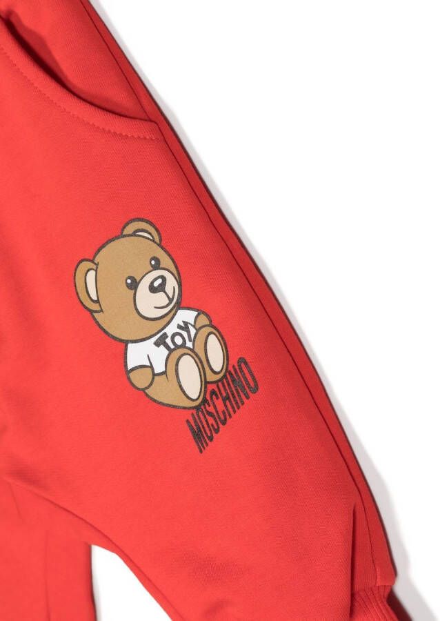 Moschino Kids Trainingspak met logo Rood