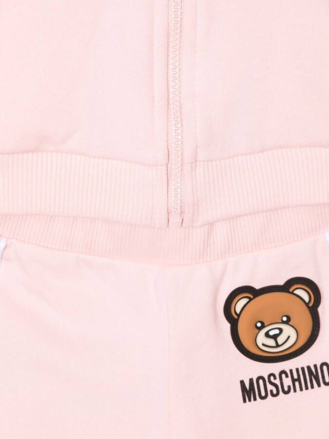 Moschino Kids Trainingspak met teddybeerprint Roze