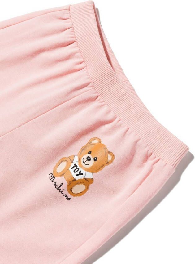 Moschino Kids Trainingspak met logoprint Roze