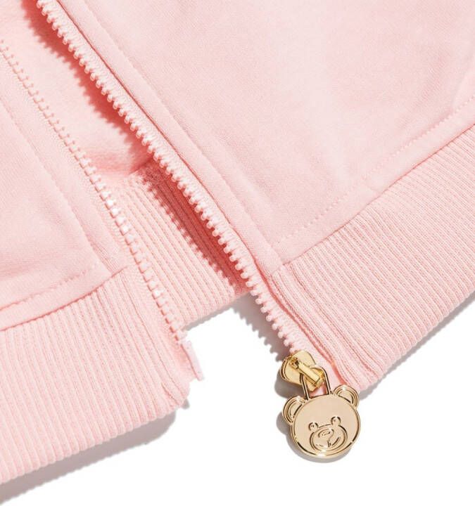 Moschino Kids Trainingspak met logoprint Roze