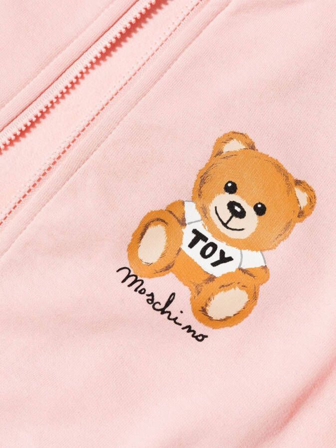 Moschino Kids Trainingspak met logoprint Roze