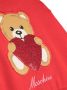 Moschino Kids Trui met geborduurde teddybeer Rood - Thumbnail 3