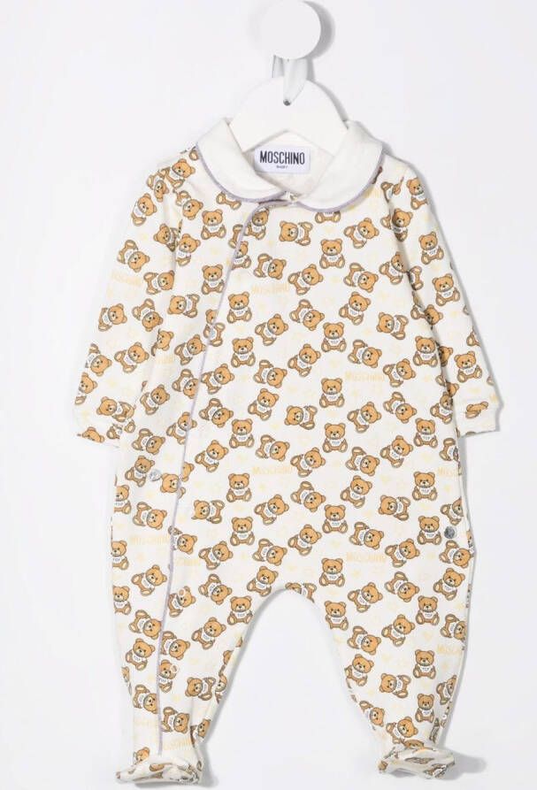 Moschino Kids Twee pyjamas met teddybeerprint Grijs