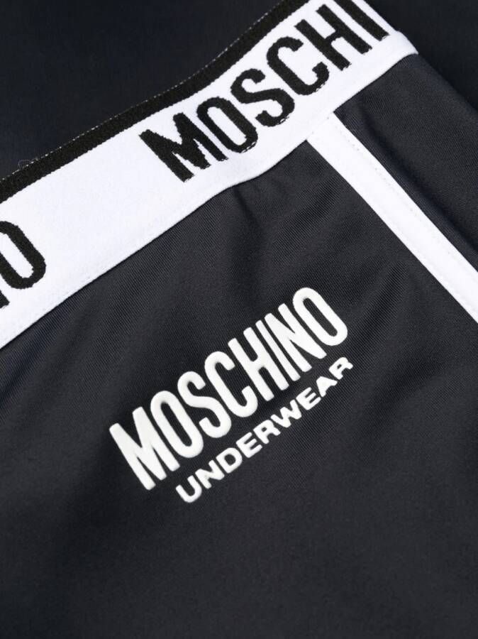 Moschino Legging met logoband Zwart