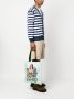 Moschino Shopper met print Blauw - Thumbnail 2