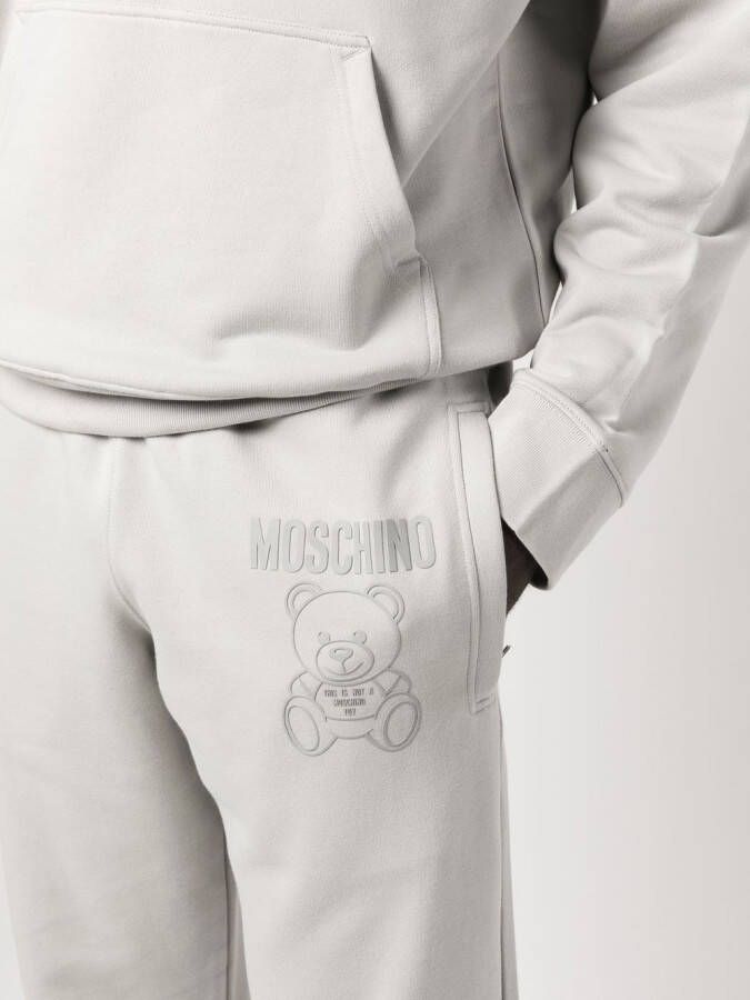 Moschino Trainingsbroek met logo-applicatie Grijs