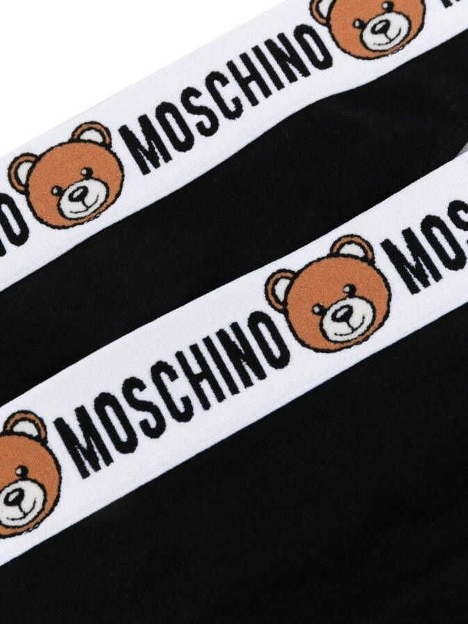 Moschino Boxershorts met logo Zwart