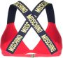 Moschino Bikinitop met logo reliëf Roze - Thumbnail 2