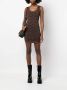 Moschino intarsia mini-jurk Bruin - Thumbnail 2