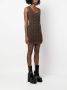 Moschino intarsia mini-jurk Bruin - Thumbnail 3