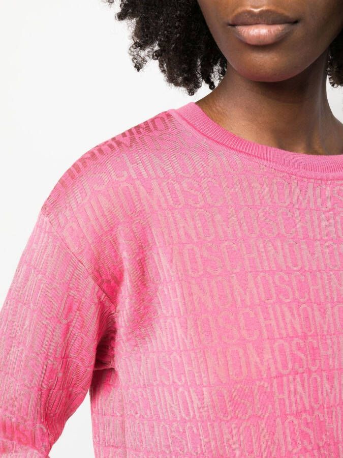 Moschino Intarsia sweater Roze