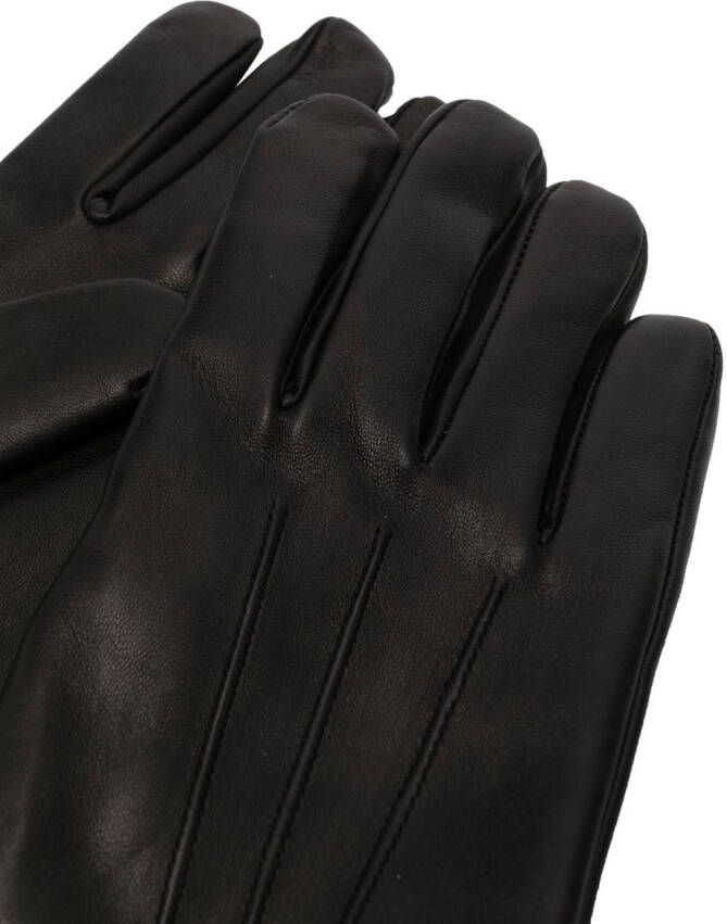 Moschino Leren handschoenen Zwart