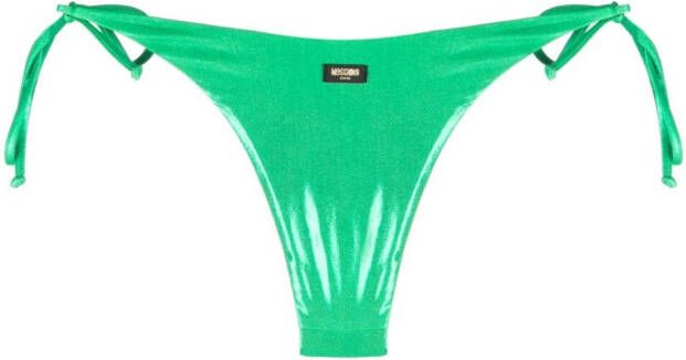 Moschino Bikinislip met logoprint Groen