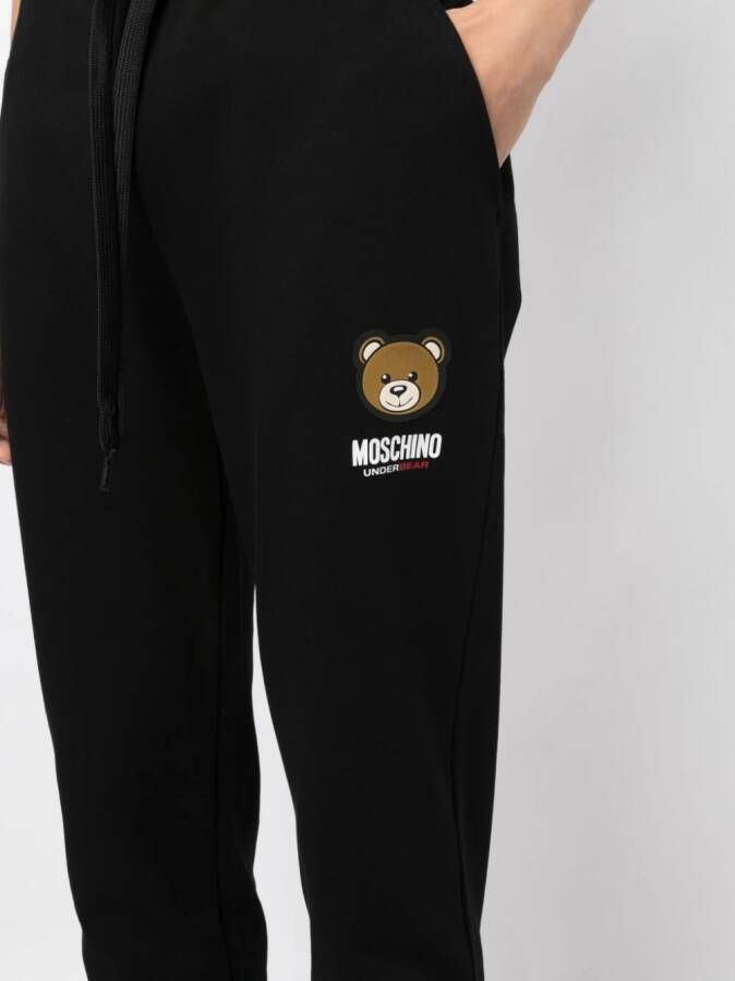 Moschino Trainingsbroek met logopatch Zwart