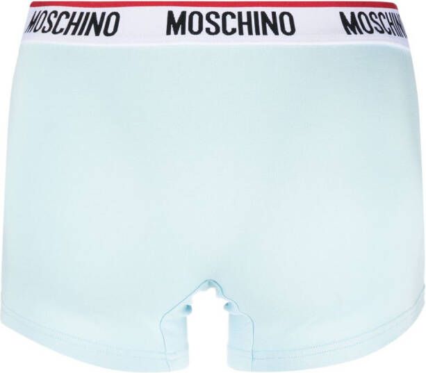 Moschino Boxershorts met logoprint Blauw