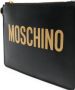 Moschino Clutch met logoprint Zwart - Thumbnail 4