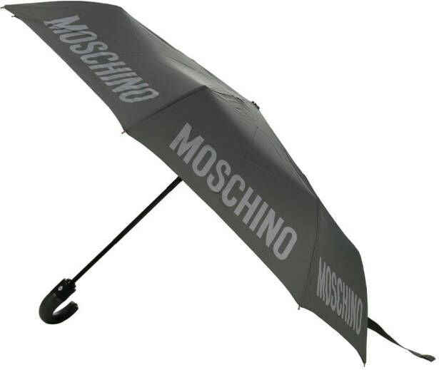 Moschino Paraplu met logoprint Grijs