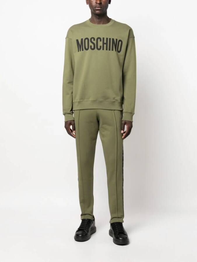Moschino Sweater met logoprint Groen