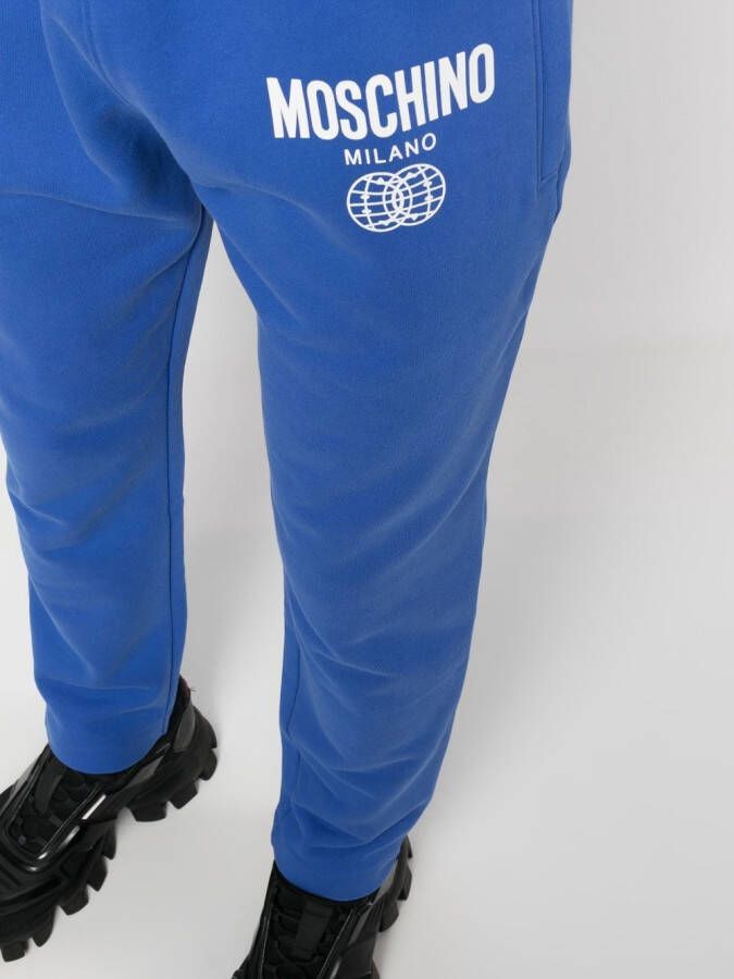 Moschino Trainingsshorts met logoprint Blauw
