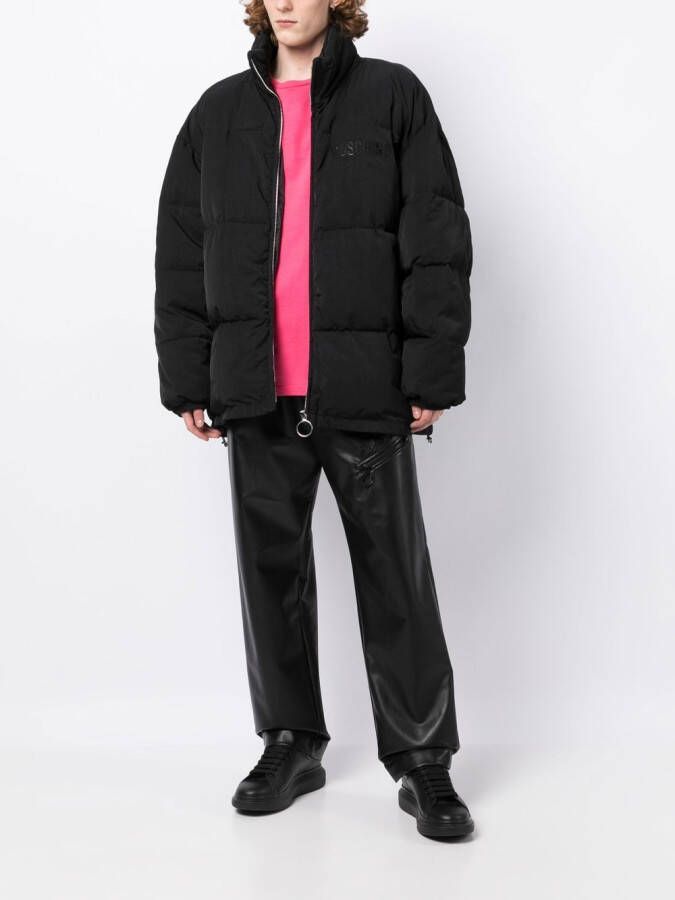 Moschino Jas met logoprint Zwart