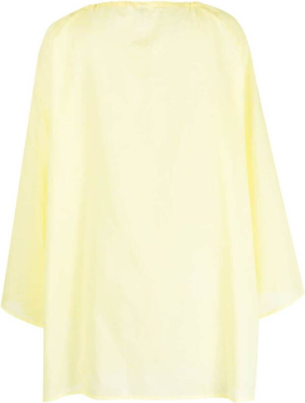 Moschino Shiftjurk met logoprint Geel