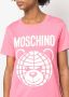 Moschino T-shirt met logoprint Roze - Thumbnail 5