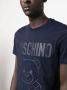 Moschino T-shirt met logoprint Blauw - Thumbnail 5
