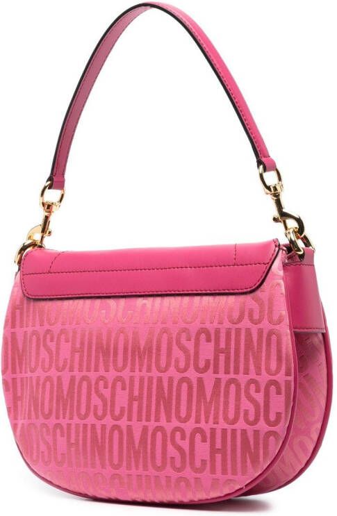 Moschino Shopper met logoprint Roze