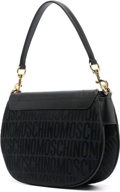 Moschino Shopper met logoprint Zwart