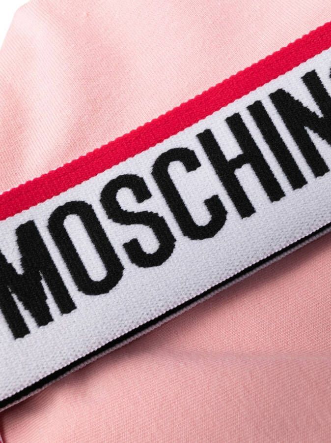 Moschino Sport-bh met logoband Roze