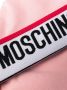 Moschino Sport-bh met logoband Roze - Thumbnail 3