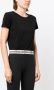 Moschino T-shirt met logoband Zwart - Thumbnail 3