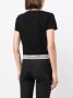 Moschino T-shirt met logoband Zwart - Thumbnail 4