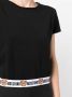 Moschino T-shirt met logoband Zwart - Thumbnail 5
