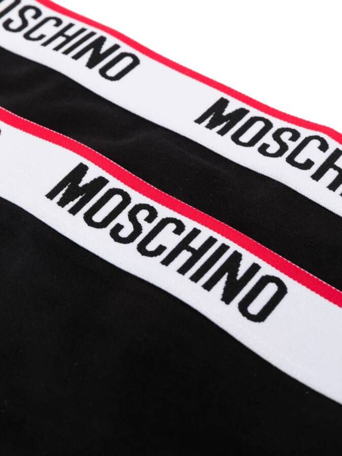 Moschino String met logoband Zwart