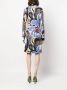 Moschino Midi-jurk met abstracte print Zwart - Thumbnail 4