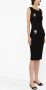 Moschino Midi-jurk met detail Zwart - Thumbnail 3