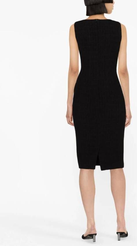 Moschino Midi-jurk met detail Zwart