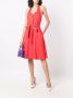 Moschino Midi-jurk met halternek Rood - Thumbnail 2